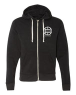 Pickleball Zip Hoodie - Super Soft - Pickled Paddler Emblem (White) - Unisex