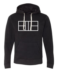 Court Outline Pickleball Hoodie - Unisex