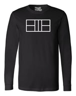 Court Outline Long Sleeve Pickleball T-Shirt- Unisex