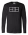 Court Outline Long Sleeve Pickleball T-Shirt- Unisex
