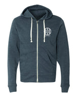 Pickleball Zip Hoodie - Super Soft - Pickled Paddler Emblem (White) - Unisex