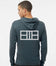 Pickleball Zip Hoodie - Super Soft - Thick, Heather Grey Court Outline - Unisex