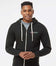 Pickleball Zip Hoodie - Super Soft - Thick, Heather Grey Court Outline - Unisex