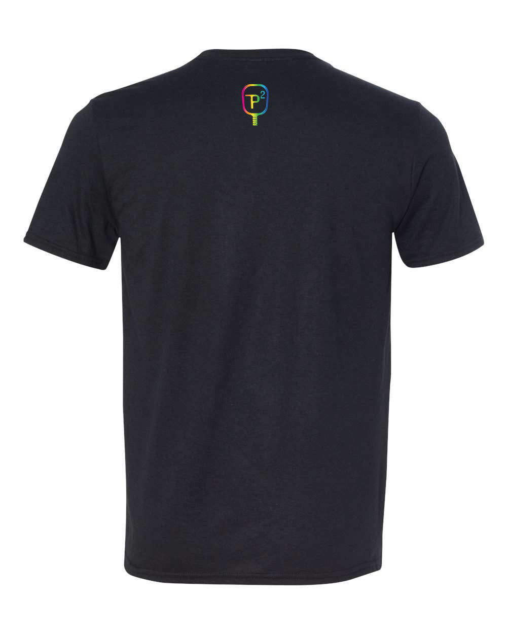 Pickleball T-shirt - Soft Moisture-Wicking [Mens/Unisex] - Rainbow Pickleballer (Pride, Spectrum, Color)