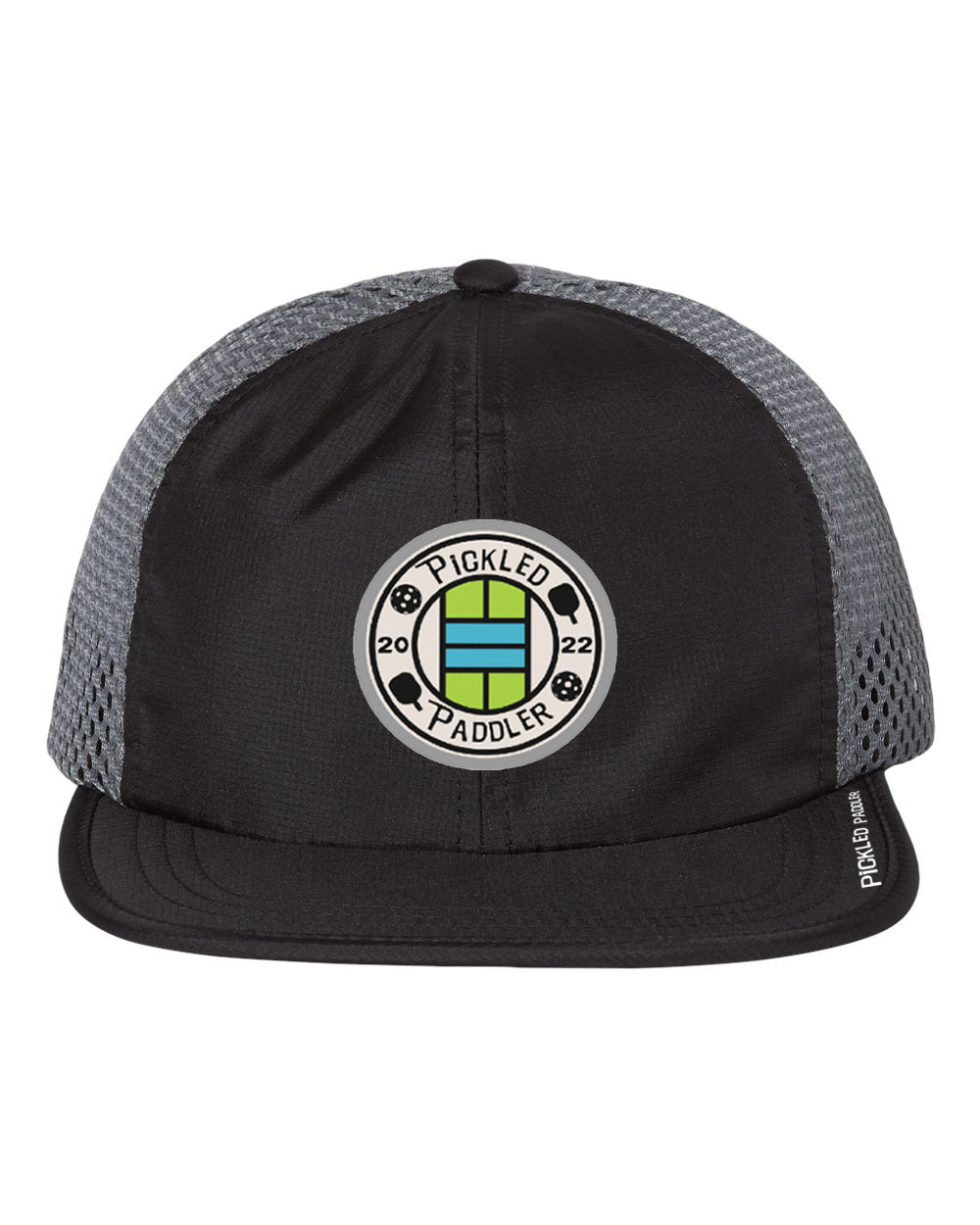 Pickled Paddler Emblem Patch Wide Mesh Pickleball Cap