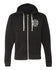 Pickleball Zip Hoodie - Super Soft - Pickled Paddler Emblem (White) - Unisex