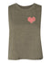 Pickle is Where the Heart is - Racerback Crop Tank Top - Women's