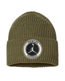 Pickleball Jumpman - Embroidered - Rib Cuffed Beanie - Unisex - Sustainable