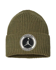 Pickleball Jumpman - Embroidered - Rib Cuffed Beanie - Unisex - Sustainable