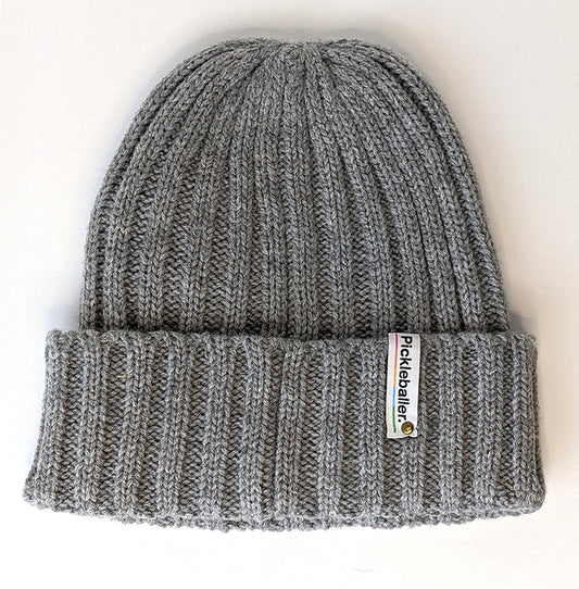 Pickleballer Cable Knit Cuffed Beanie - Unisex - Sustainable
