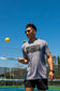Pickleball T-shirt - Soft Moisture-Wicking [Mens/Unisex] - Pickleball Court Blocks