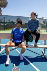 Pickleball T-shirt - Soft Moisture-Wicking [Mens/Unisex] - Court Outline