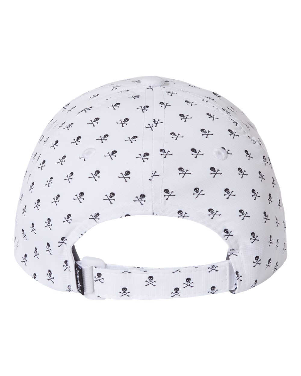 Skull and Crossbones Pickleball Paddle Performance Cap - Black and White