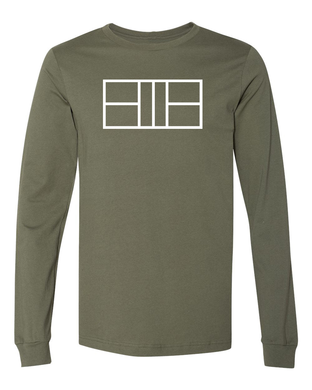 Court Outline Long Sleeve Pickleball T-Shirt- Unisex