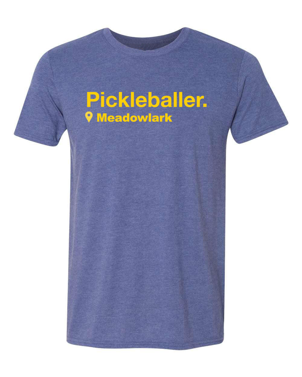 Pickleball T-shirt - Soft Moisture-Wicking [Mens/Unisex] - Team Meadowlark