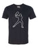 Pickleball T-shirt - Soft Moisture-Wicking [Mens/Unisex] - Backhand Man