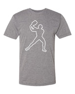 Pickleball T-shirt - Soft Moisture-Wicking [Mens/Unisex] - Backhand Man