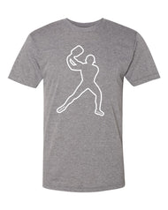 Pickleball T-shirt - Soft Moisture-Wicking [Mens/Unisex] - Backhand Man