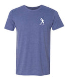 Performance Pickleball T-shirt - Soft Moisture-Wicking [Mens/Unisex] - Backhand Man Icon