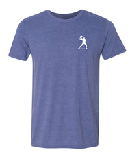Performance Pickleball T-shirt - Soft Moisture-Wicking [Mens/Unisex] - Backhand Man Icon