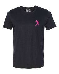 Performance Pickleball T-shirt - Soft Moisture-Wicking [Mens/Unisex] - Backhand Man Icon
