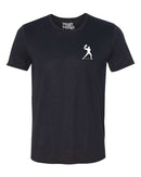 Performance Pickleball T-shirt - Soft Moisture-Wicking [Mens/Unisex] - Backhand Man Icon