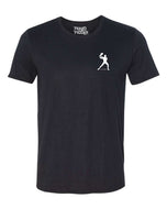 Performance Pickleball T-shirt - Soft Moisture-Wicking [Mens/Unisex] - Backhand Man Icon