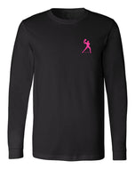 Backhand Man Icon - Performance Long Sleeve Pickleball T-Shirt - Unisex