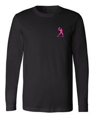 Backhand Man Icon - Performance Long Sleeve Pickleball T-Shirt - Unisex