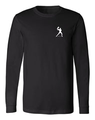 Backhand Man Icon - Performance Long Sleeve Pickleball T-Shirt - Unisex