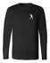 Backhand Man Icon - Performance Long Sleeve Pickleball T-Shirt - Unisex