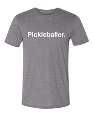 Pickleball T-shirt - Soft Moisture-Wicking [Mens/Unisex] - Pickleballer