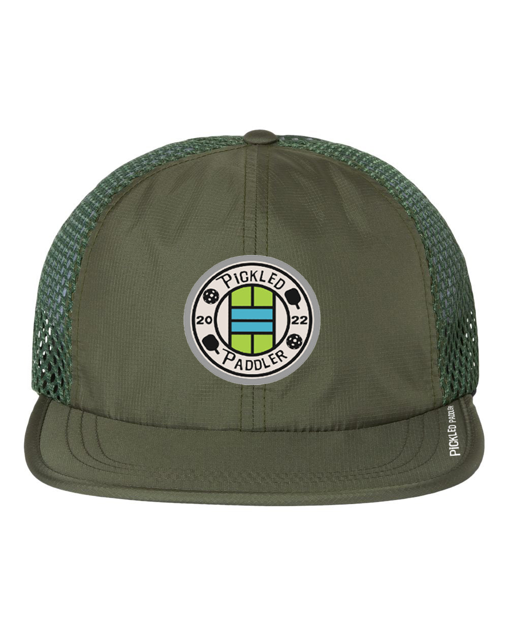 Pickled Paddler Emblem Patch Wide Mesh Pickleball Cap