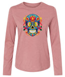 Sugar Skull Pickleball Long-Sleeve T-shirt - Women&#39;s