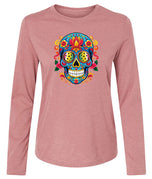Sugar Skull Pickleball Long-Sleeve T-shirt - Women's