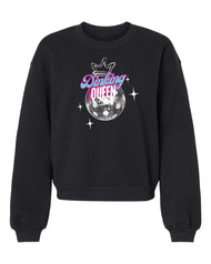 Pickleball Women's Crop Crew Sweatshirt - Dinking Queen