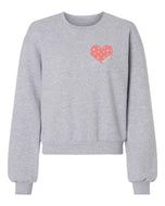 Pickle is Where the Heart is - Crop Crew Sweatshirt - Women's