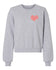 Pickle is Where the Heart is - Crop Crew Sweatshirt - Women's