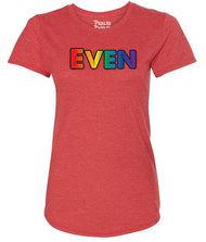 Rainbow Even Partner Wicking T-shirt [Odd sold separately] Pickleball T-Shirt - Womens