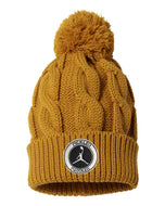 Pickleball Jumpman - Embroidered -  Slouch Knit - Beanie - Unisex - Sustainable