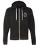 Pickleball Zip Hoodie - Super Soft - Pickled Paddler Emblem (White) - Unisex