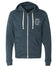 Pickleball Zip Hoodie - Super Soft - Pickled Paddler Emblem (White) - Unisex