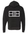 Pickleball Zip Hoodie - Super Soft - Thick, Heather Grey Court Outline - Unisex