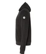 Pickleball Zip Hoodie - Super Soft - Thick, Heather Grey Court Outline - Unisex