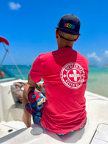 Pickleball T-shirt - Soft Moisture-Wicking [Mens/Unisex] - Lifeguard (Pickleball Saved My Life)