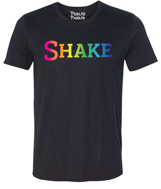 Pickleball T-shirt - Soft Moisture-Wicking [Mens/Unisex] - Rainbow Shake Partner shirt ['nBake sold separately]