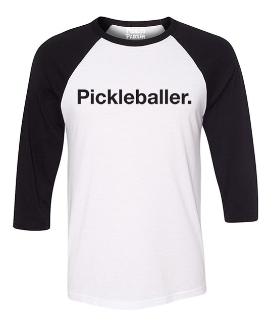 Raglan Pickleballer 3/4 Sleeve T-shirt - Unisex