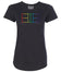 Rainbow Court Outline Wicking Pickleball T-shirt – Women's