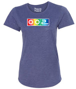 002 Rainbow Pride Game Time Spectrum - Wicking Pickleball T-shirt Women's