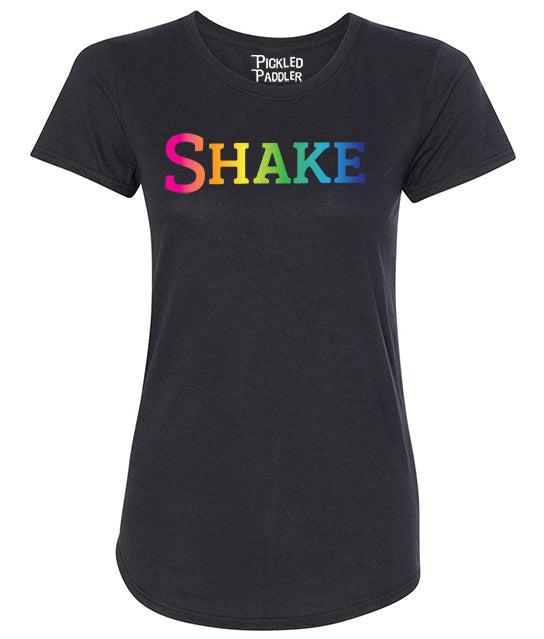 Rainbow Shake Partner Wicking T-shirt ['nBake sold separately] Pickleball T-Shirt - Womens